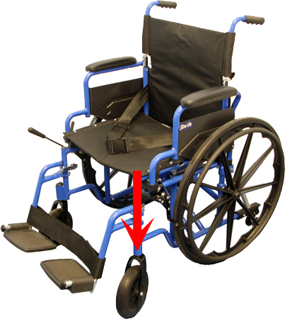 Wheelchair Caster Load Image