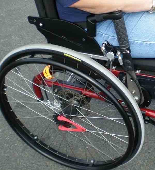 Willgo wheelchair push handles image