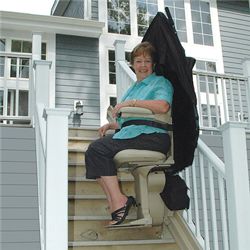 Bruno Elite Outdoor Straight Stair Lift