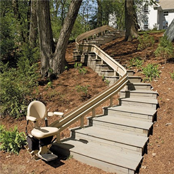 Bruno Elite Outdoor Curved Stair Lift