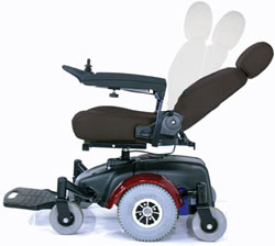 reclining power wheelchair