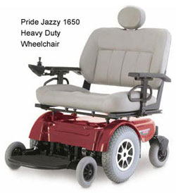Pride Jazzy 1650 Heavy Duty Wheelchair