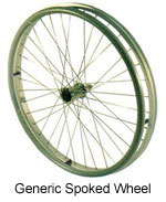 wheelchair spoked wheel image